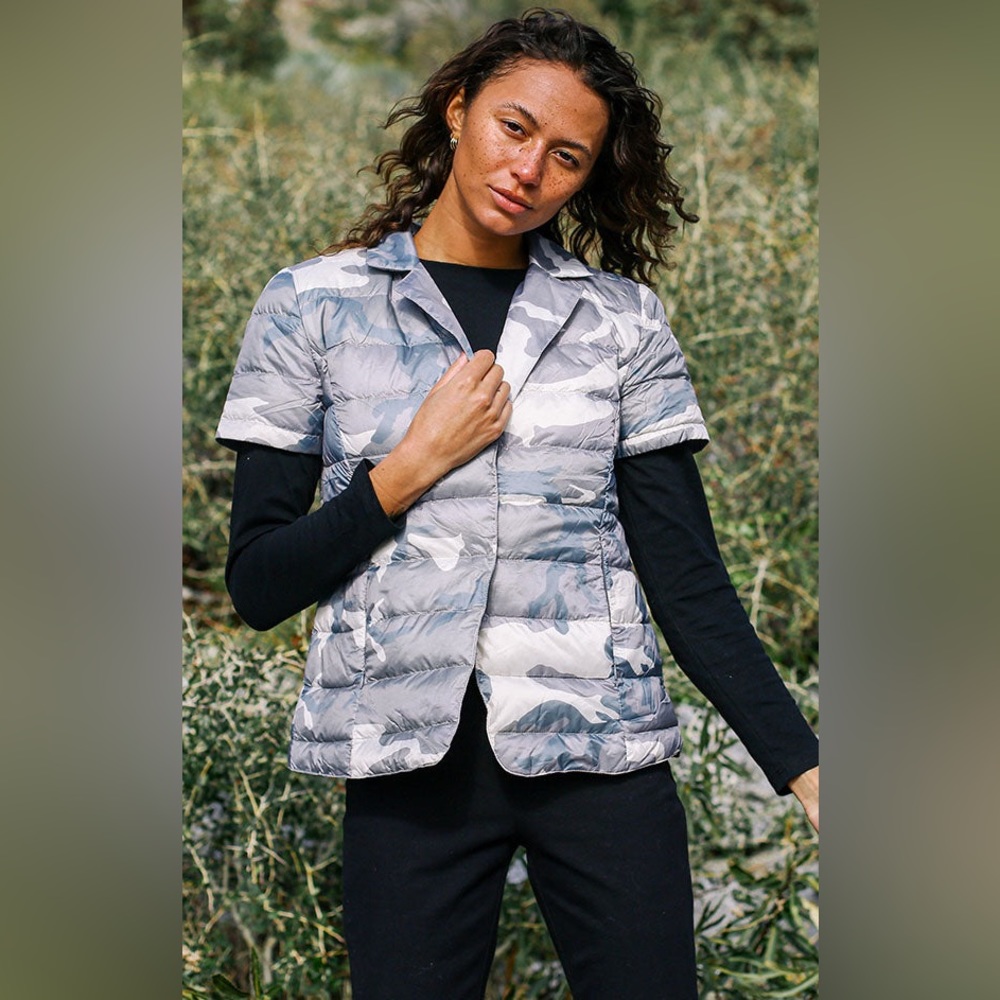 New! MY ANORAK NOTCH COLLAR SHORT SLEEVE JACKET. Size M. Super cute